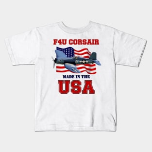 F4U Corsair Made in the USA Kids T-Shirt